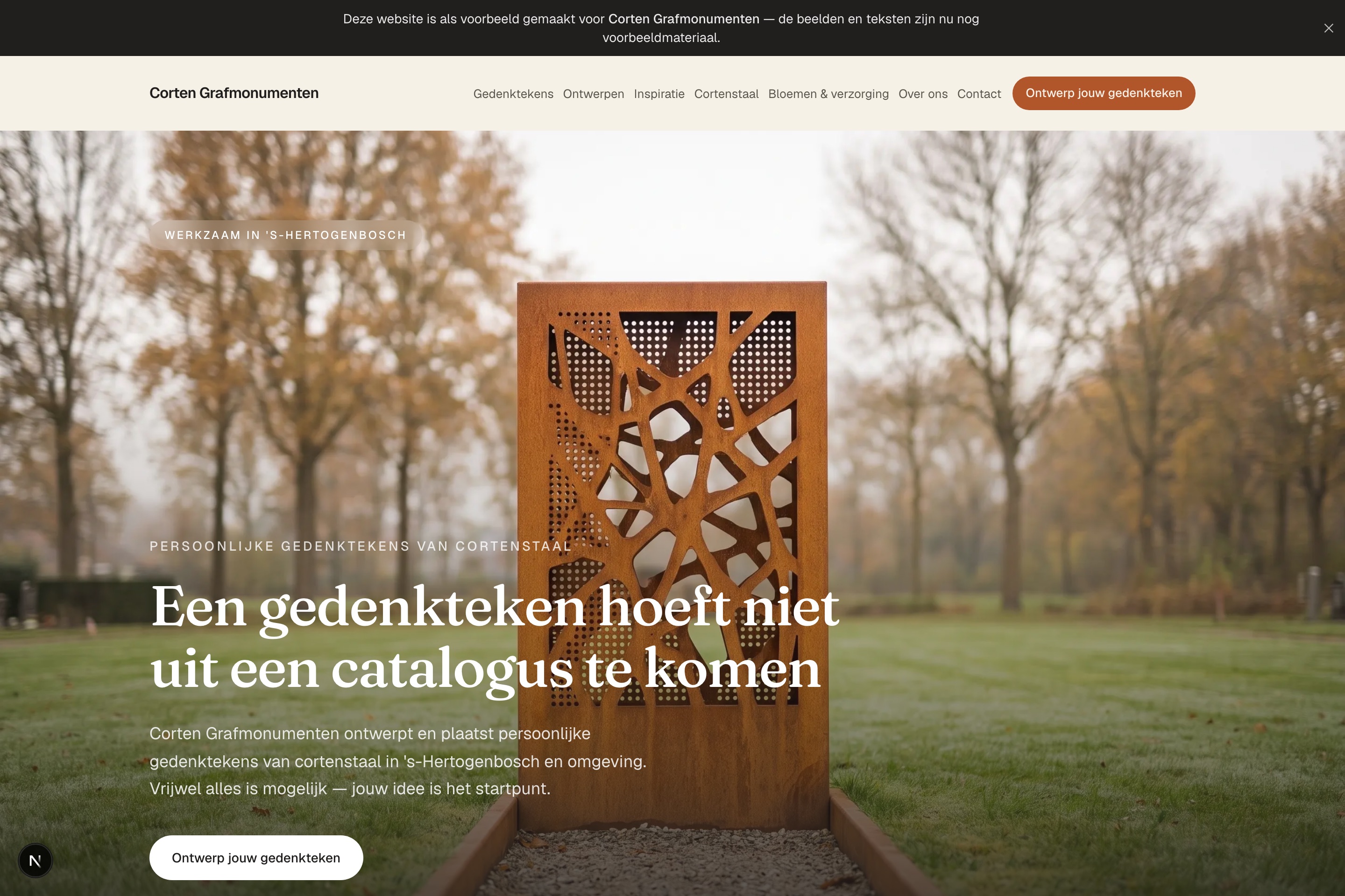 Corten Grafmonumenten